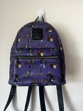 Loungefly Purple The Nightmare Before Christmas Mini Backpack